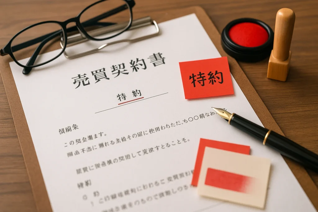 売買契約書の特約